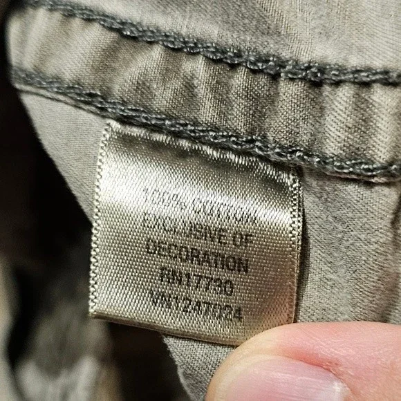 Converse One Star Olive Green Military Jacket Size Small - Picture 5 of 7